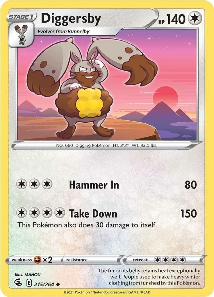 Image for Diggersby (SWSH08: Fusion Strike) (215/264) - Pokemon