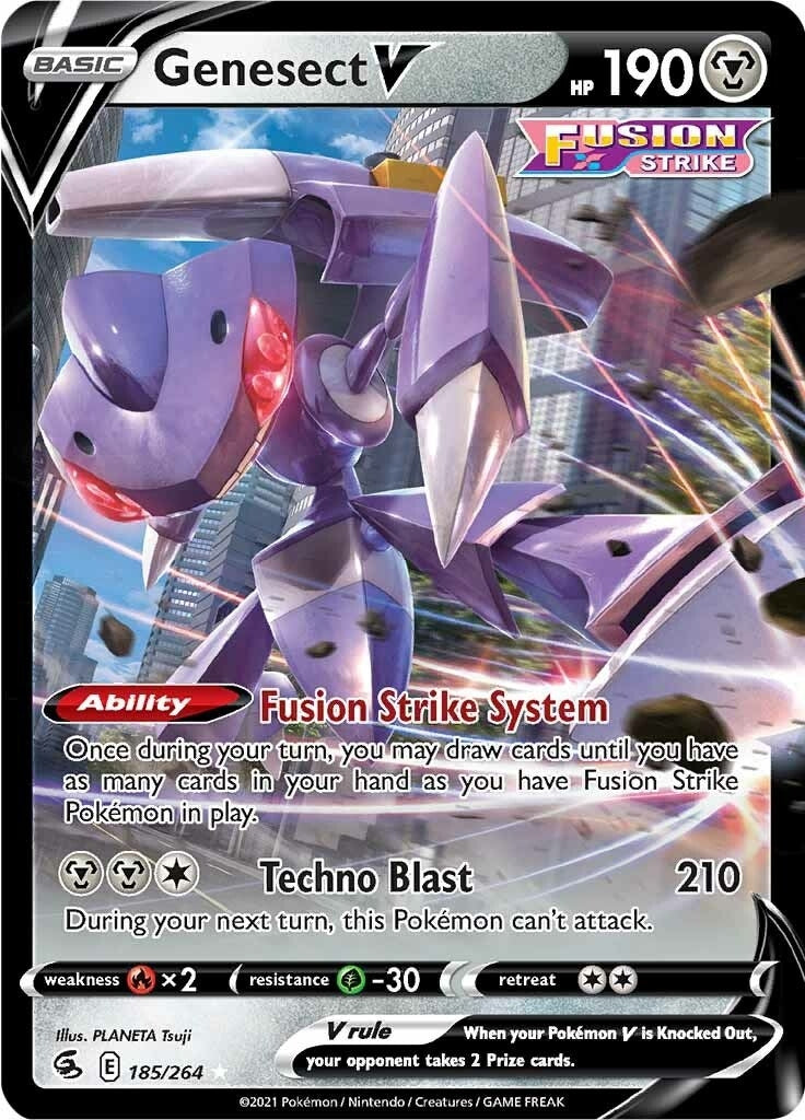 Image for Genesect V (SWSH08: Fusion Strike) (185/264) - Pokemon