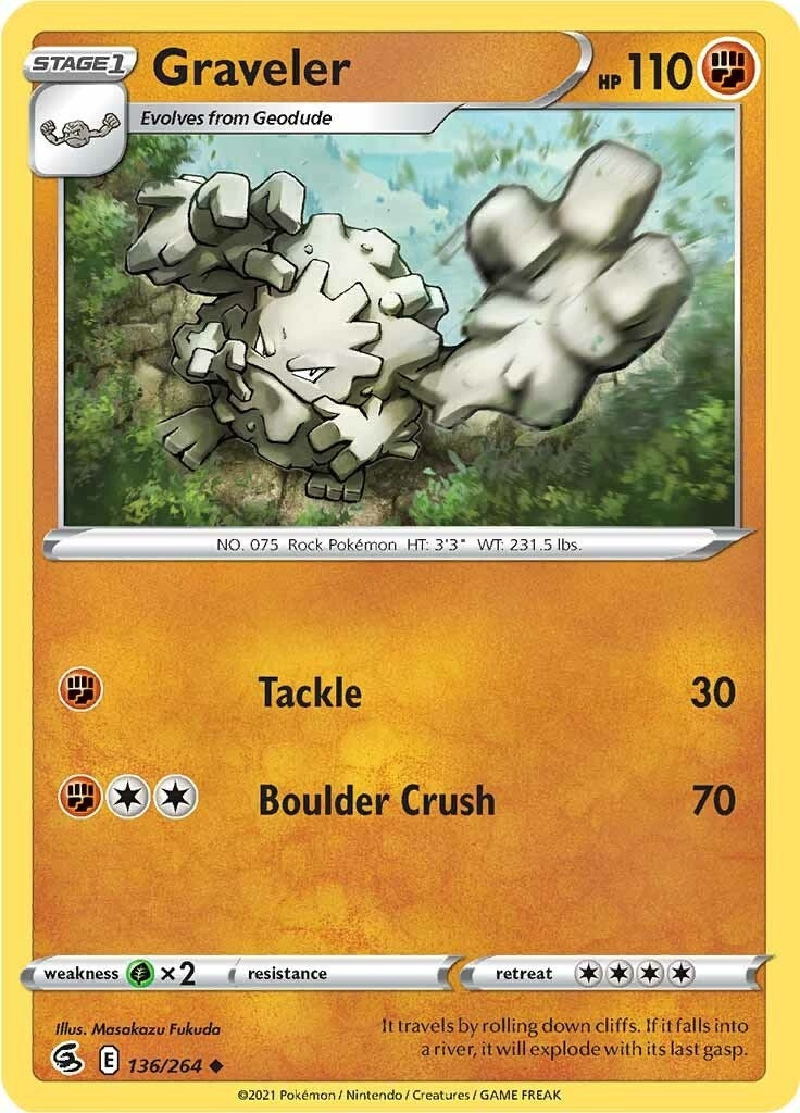 Image for Graveler (SWSH08: Fusion Strike) (136/264) - Pokemon