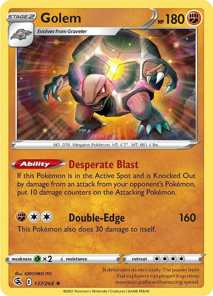 Image for Golem (SWSH08: Fusion Strike) (137/264) - Pokemon