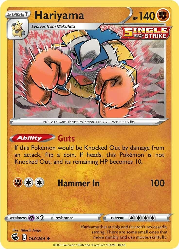 Image for Hariyama (SWSH08: Fusion Strike) (143/264) - Pokemon