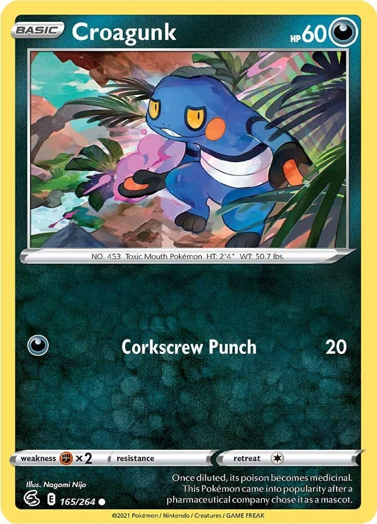 Image for Croagunk (SWSH08: Fusion Strike) (165/264) - Pokemon