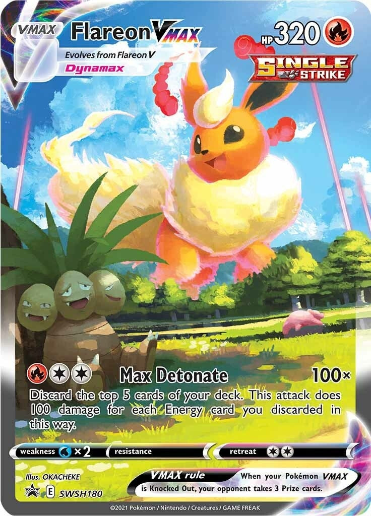 Image for Flareon VMAX - SWSH180 (SWSH: Sword & Shield Promo Cards) (SWSH180) - Pokemon