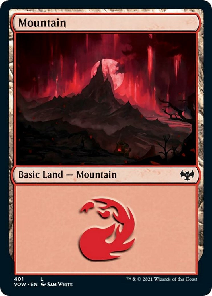 Image for Mountain (401) (Innistrad: Crimson Vow) (401) - Magic: The Gathering
