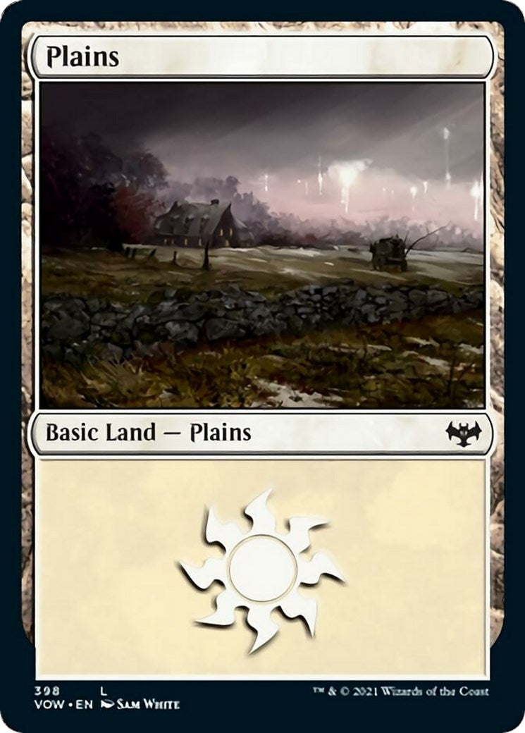 Image for Plains (398) (Innistrad: Crimson Vow) (398) - Magic: The Gathering