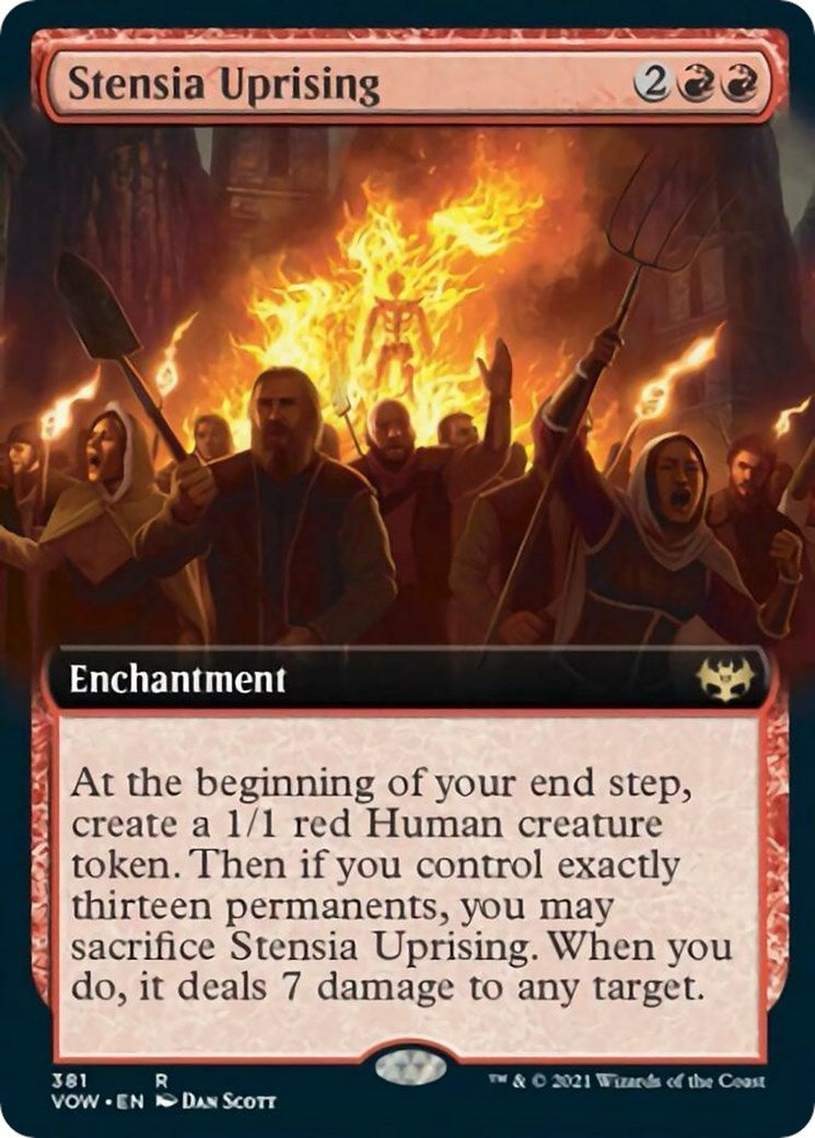 Image for Stensia Uprising (Extended Art) (Innistrad: Crimson Vow) (381) - Magic: The Gathering