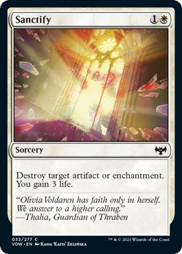 Image for Sanctify (Innistrad: Crimson Vow) (33) - Magic: The Gathering