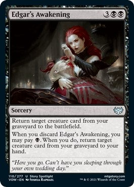 Image for Edgar's Awakening (Innistrad: Crimson Vow) (110) - Magic: The Gathering