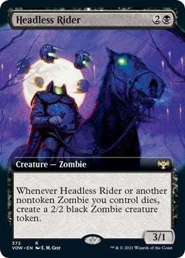 Image for Headless Rider (Extended Art) (Innistrad: Crimson Vow) (372) - Magic: The Gathering