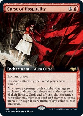 Image for Curse of Hospitality (Extended Art) (Innistrad: Crimson Vow) (377) - Magic: The Gathering