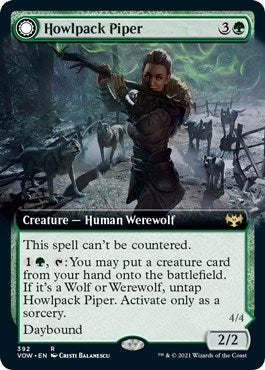 Image for Howlpack Piper (Extended Art) (Innistrad: Crimson Vow) (392) - Magic: The Gathering
