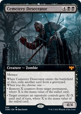 Image for Cemetery Desecrator (Extended Art) (Innistrad: Crimson Vow) (366) - Magic: The Gathering