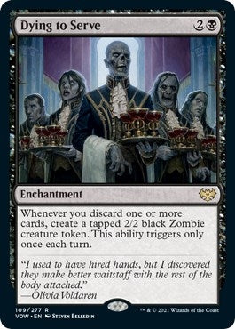 Image for Dying to Serve (Innistrad: Crimson Vow) (109) - Magic: The Gathering