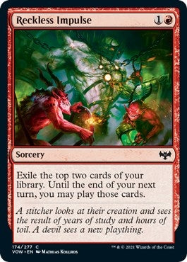 Image for Reckless Impulse (Innistrad: Crimson Vow) (174) - Magic: The Gathering
