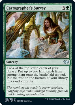 Image for Cartographer's Survey (Innistrad: Crimson Vow) (190) - Magic: The Gathering