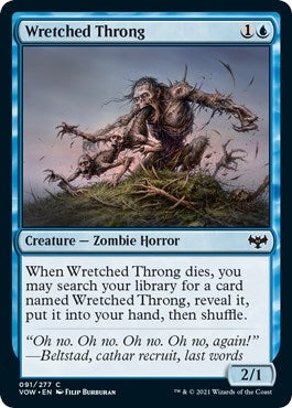 Image for Wretched Throng (Innistrad: Crimson Vow) (91) - Magic: The Gathering