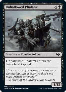 Image for Unhallowed Phalanx (Innistrad: Crimson Vow) (135) - Magic: The Gathering