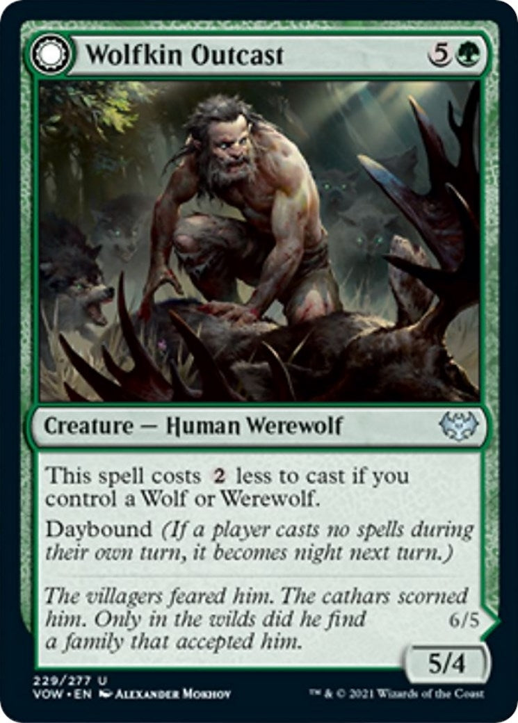 Image for Wolfkin Outcast (Innistrad: Crimson Vow) (229) - Magic: The Gathering