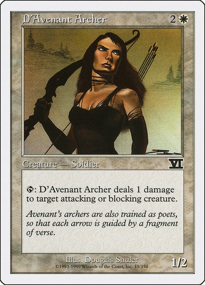 Image for D'Avenant Archer (Classic Sixth Edition) (15) - Magic: The Gathering