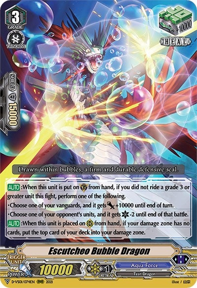 Image for Escutcheo Bubble Dragon (D-VS01: V Clan Collection Vol.1) (D-VS01/074EN) - Cardfight Vanguard