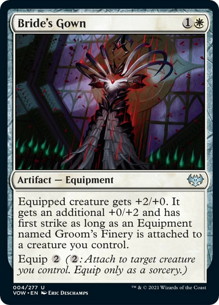 Image for Bride's Gown (Innistrad: Crimson Vow) (4) - Magic: The Gathering