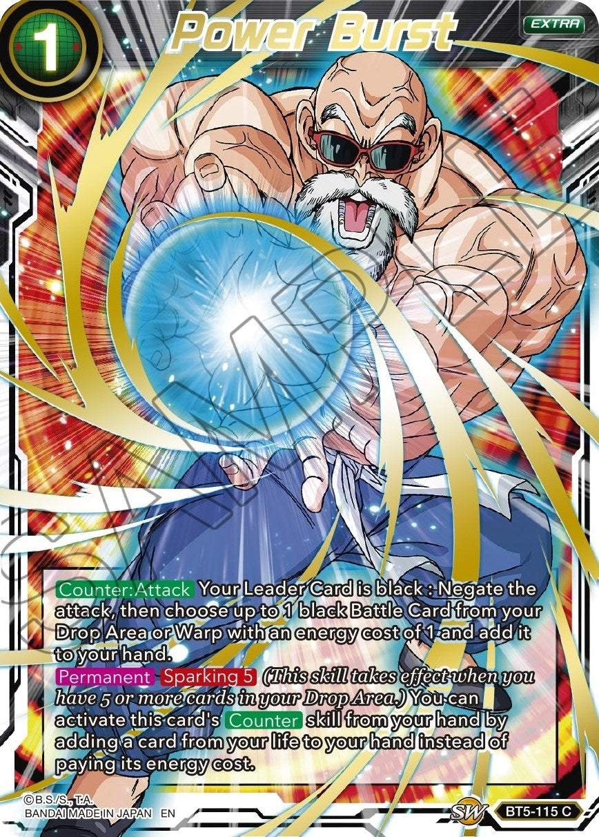 Image for Power Burst (Gold Stamped) (Mythic Booster) (BT5-115) - Dragon Ball Super: Masters