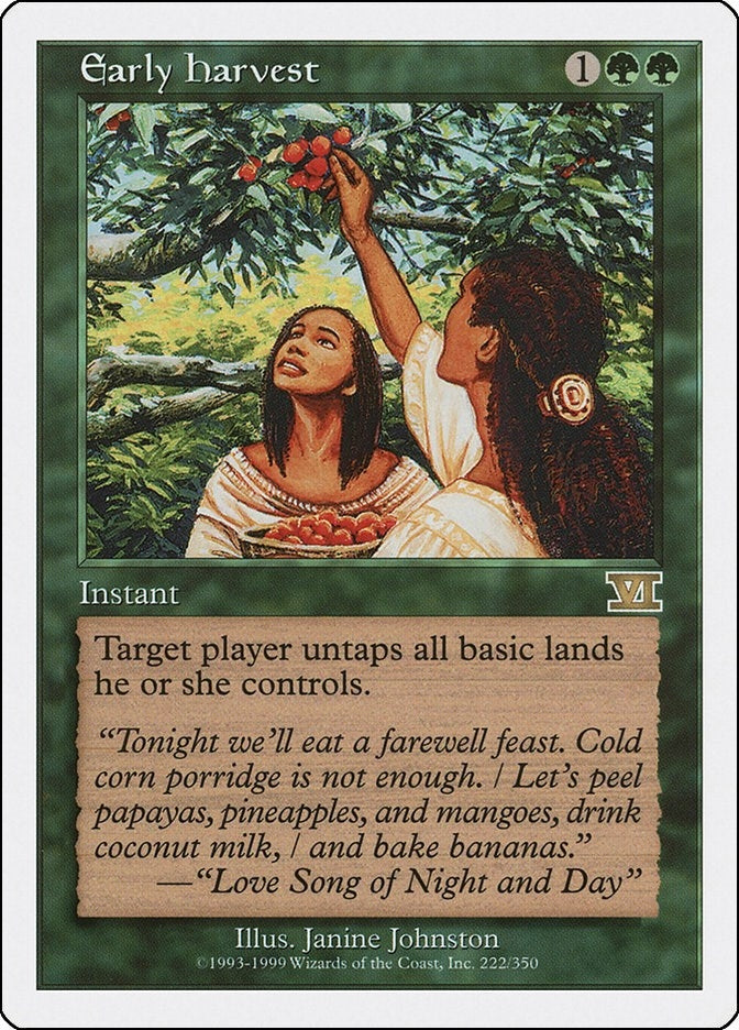 Image for Early Harvest (Classic Sixth Edition) (222) - Magic: The Gathering