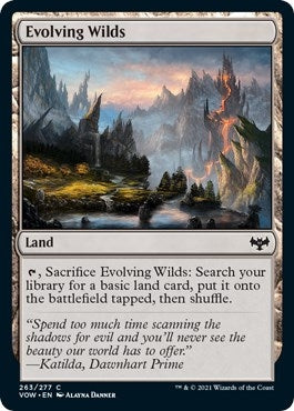 Image for Evolving Wilds (Innistrad: Crimson Vow) (263) - Magic: The Gathering