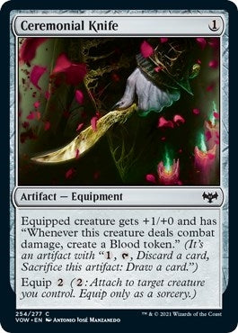 Image for Ceremonial Knife (Innistrad: Crimson Vow) (254) - Magic: The Gathering