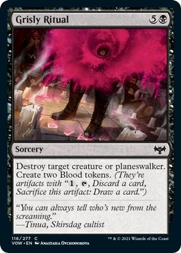 Image for Grisly Ritual (Innistrad: Crimson Vow) (116) - Magic: The Gathering