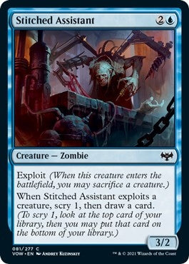 Image for Stitched Assistant (Innistrad: Crimson Vow) (81) - Magic: The Gathering