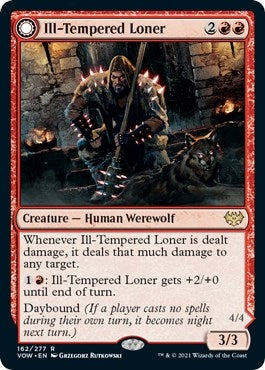 Image for Ill-Tempered Loner (Innistrad: Crimson Vow) (162) - Magic: The Gathering