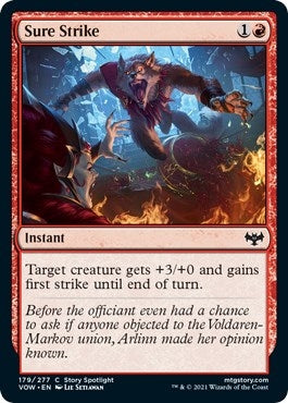 Image for Sure Strike (Innistrad: Crimson Vow) (179) - Magic: The Gathering