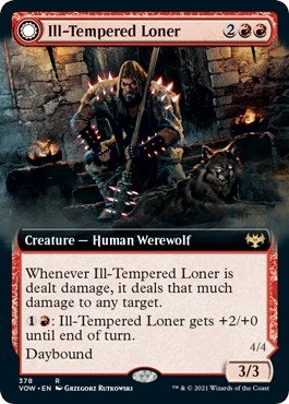 Image for Ill-Tempered Loner (Extended Art) (Innistrad: Crimson Vow) (378) - Magic: The Gathering