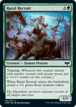 Image for Rural Recruit (Innistrad: Crimson Vow) (216) - Magic: The Gathering