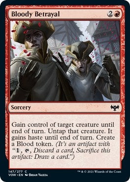 Image for Bloody Betrayal (Innistrad: Crimson Vow) (147) - Magic: The Gathering