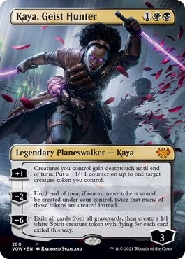 Image for Kaya, Geist Hunter (Borderless) (Innistrad: Crimson Vow) (280) - Magic: The Gathering