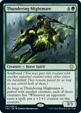 Image for Thundering Mightmare (Commander: Innistrad: Crimson Vow) (37) - Magic: The Gathering