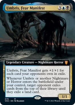 Image for Umbris, Fear Manifest (Extended Art) (Commander: Innistrad: Crimson Vow) (76) - Magic: The Gathering