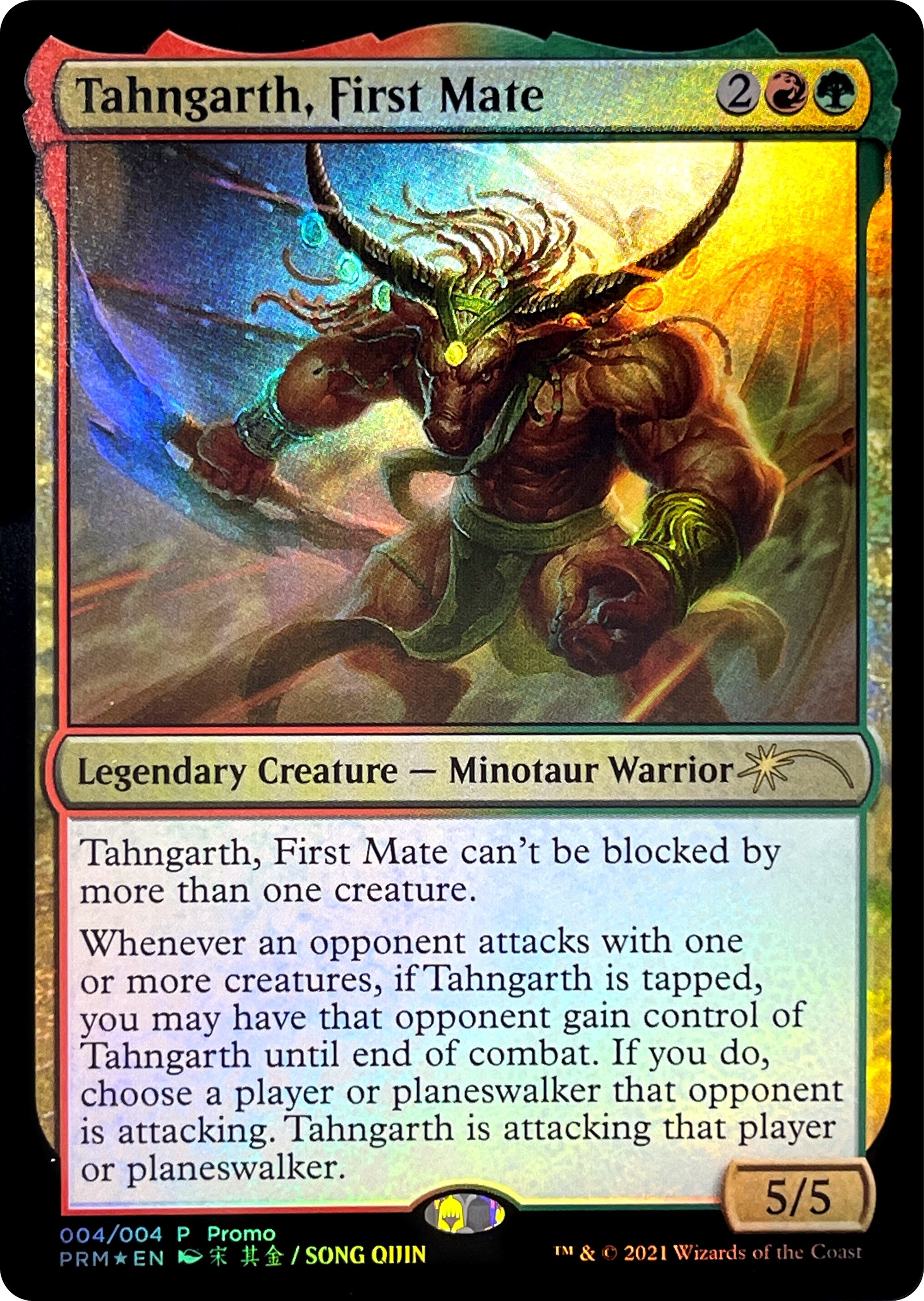 Image for Tahngarth, First Mate (Unique and Miscellaneous Promos) (4) - Magic: The Gathering