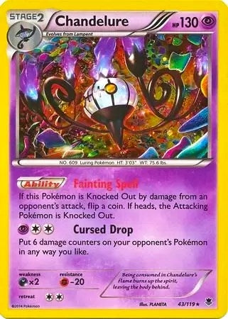 Image for Chandelure - 43/119 (Cosmos Holo) (Blister Exclusives) (043/119) - Pokemon