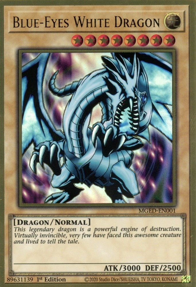 Image for Blue-Eyes White Dragon (Maximum Gold: El Dorado) (MGED-EN001) - YuGiOh