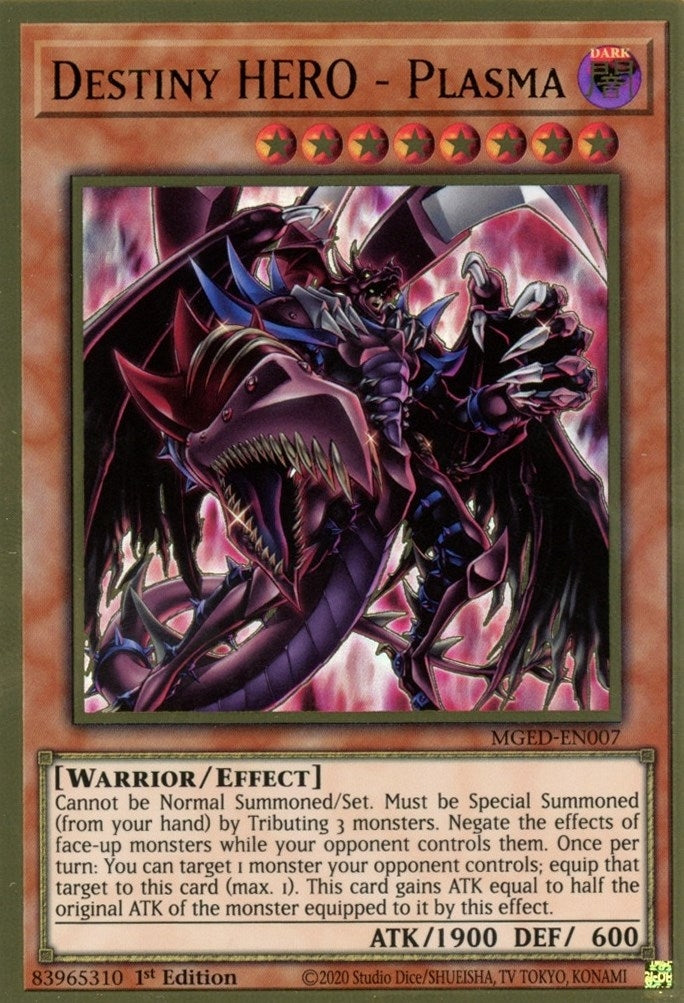 Image for Destiny HERO - Plasma (Maximum Gold: El Dorado) (MGED-EN007) - YuGiOh
