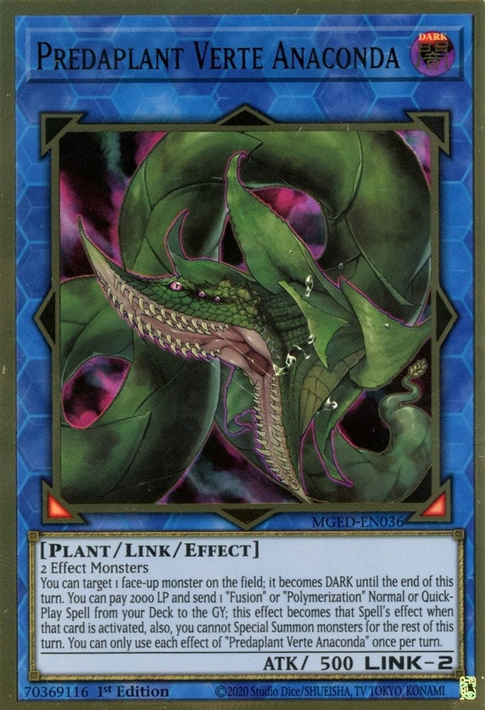 Image for Predaplant Verte Anaconda (Maximum Gold: El Dorado) (MGED-EN036) - YuGiOh