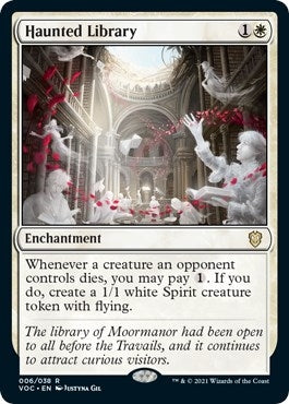 Image for Haunted Library (Commander: Innistrad: Crimson Vow) (6) - Magic: The Gathering