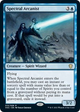 Image for Spectral Arcanist (Commander: Innistrad: Crimson Vow) (15) - Magic: The Gathering