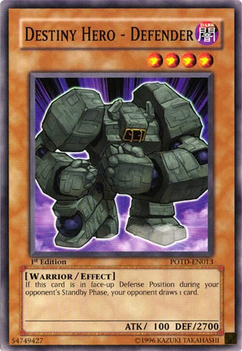 Image for Destiny Hero - Defender (Power of the Duelist) (POTD-EN013) - YuGiOh