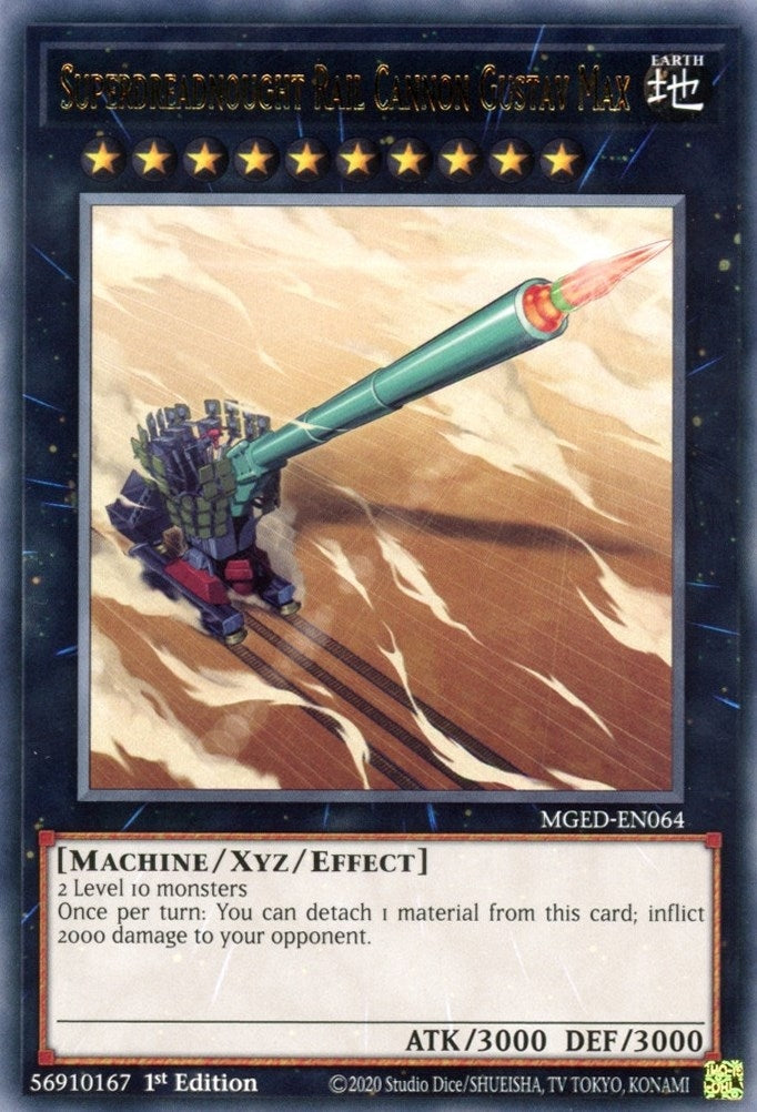 Image for Superdreadnought Rail Cannon Gustav Max (Maximum Gold: El Dorado) (MGED-EN064) - YuGiOh
