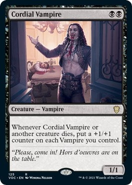 Image for Cordial Vampire (Commander: Innistrad: Crimson Vow) (125) - Magic: The Gathering