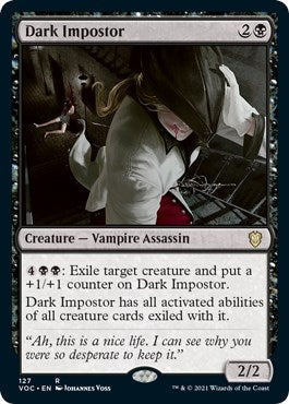 Image for Dark Impostor (Commander: Innistrad: Crimson Vow) (127) - Magic: The Gathering